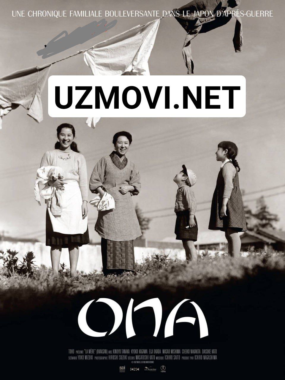 Ona Yaponiya retro filmi Uzbek tilida 1952 O'zbekcha tarjima kino