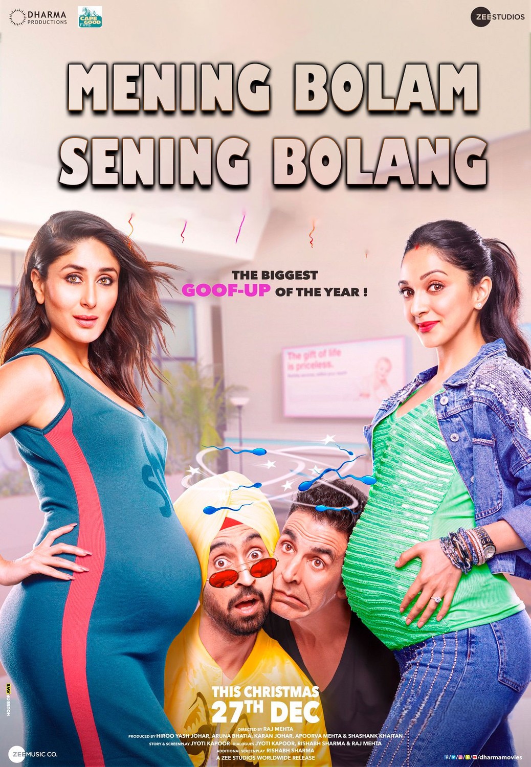 Mening bolam sening bolang / Yaxshi yangilik Hind kino Uzbek tilida tarjima kino 2019 HD skachat