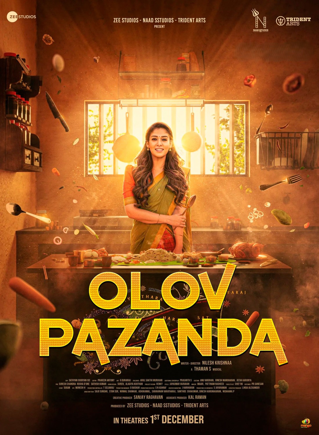 Annapoorani: Ovqat ma'budasi / Olov pazanda Hind kino Uzbek tilida O'zbekcha 2023 tarjima kino HD skachat