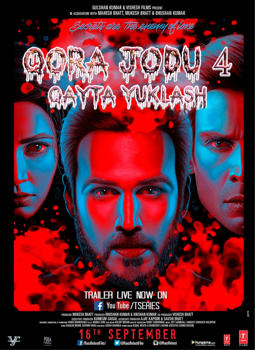 Qora jodu 4 / Sir 4 / Raaz 4: Qayta yuklash Hind kino 2016 Uzbek tilida tarjima kino HD skachat